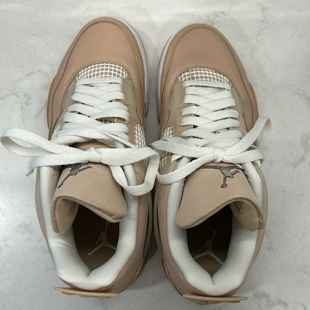Nike Air Jordan 4 Retro High Top‎ Rose Gold Shimmer 2021 DJ0675-200 - Picture 6 of 16